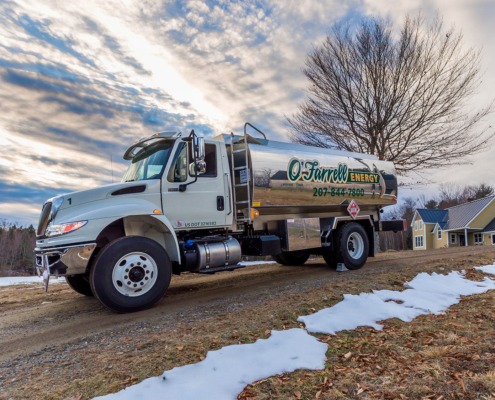 O'Farrell Energy diesel fuel delivery truck